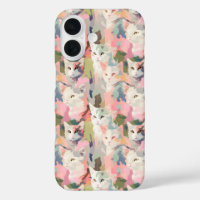 Pastel Cats Motif coloré