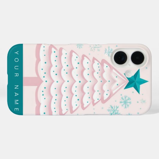 Coques Case-Mate iPhone Pastel Christmas (Verso (horizontal))