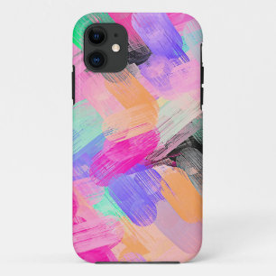 Coque iPhone 11 Pastel Colorful Abstrait Arrière - plan