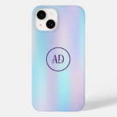 Coques Case-Mate iPhone Pastel Colours Abstrait Arrière - plan d'iridescen (Verso)
