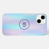 Coques Case-Mate iPhone Pastel Colours Abstrait Arrière - plan d'iridescen (Verso (horizontal))
