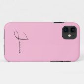 Coques Case-Mate iPhone Pastel Cotton Candy couleur solide | Nom minimal (Dos (Horizontal))