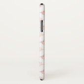 Coques Case-Mate iPhone Pastel Damask Blush Pink Cute Nom initial (Dos/Droite)