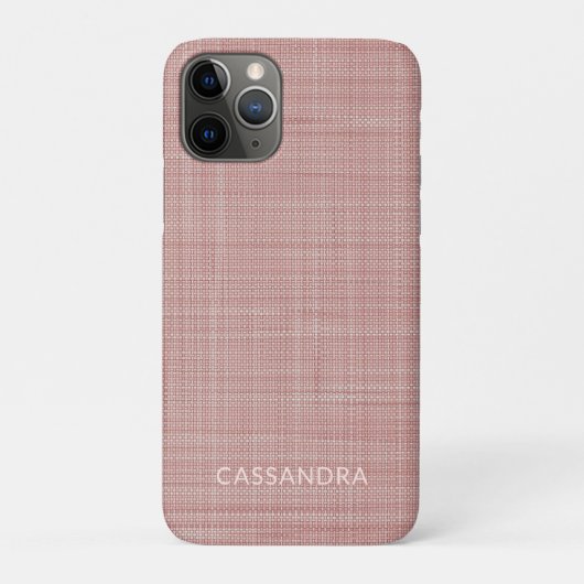 Coques Case-Mate iPhone Pastel Dusty Rose Blush Pink Texture Motif (Dos)