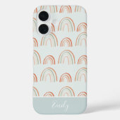 Coques Case-Mate iPhone Pastel Earth Tone Boho Rainbow Motif (Verso)