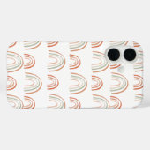 Coques Case-Mate iPhone Pastel Earth Tone Boho Rainbow Motif (Verso (horizontal))