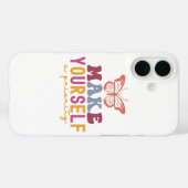 Coques Case-Mate iPhone Pastel "Faites de vous une priorité" Graphi de sel (Verso (horizontal))