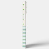 Coques Case-Mate iPhone Pastel fillette monogrammed Joli motif l vert (Verso / Droite)