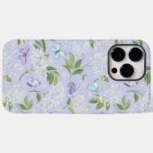 Coques Case-Mate iPhone Pastel Floral Aquarelle Papillon (Verso (horizontal))