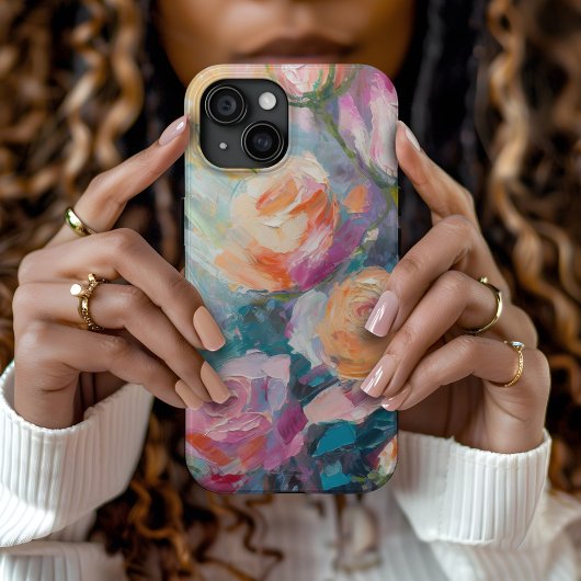 Coques Case-Mate iPhone Pastel Floral Moderne Impressionniste Peinture
