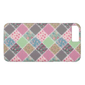 Coques Case-Mate iPhone Pastel Floral Quilt Carré (Dos (Horizontal))