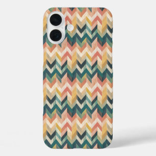 Coques iPhone 16 Plus "Pastel Gradient Chevron Harmony"