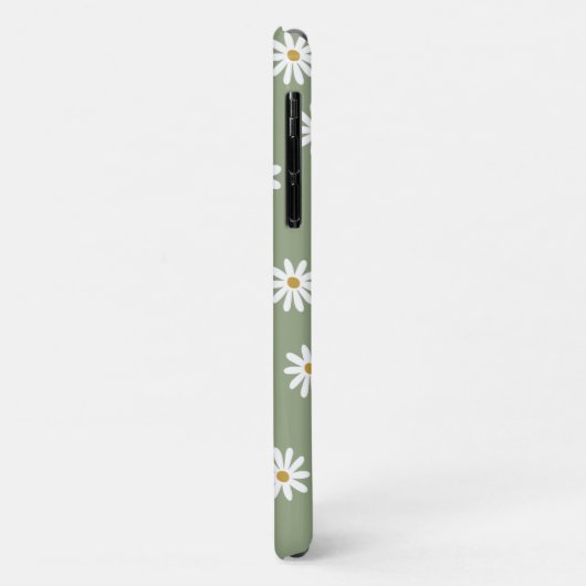 Coques Case-Mate iPhone Pastel Green Daisy Flower (Dos/Gauche)