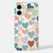 Coques Case-Mate iPhone Pastel Hearts Delft (Verso)