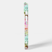 Coques Case-Mate iPhone Pastel Iridescent Leopard Print Monogrammed (Verso / Gauche)