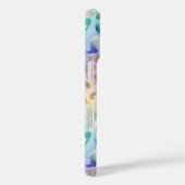 Coques Case-Mate iPhone Pastel Iridescent Leopard Print Monogrammed (Verso / Droite)