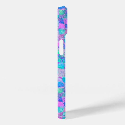 Coques Case-Mate iPhone Pastel Iridescent Seamless Geometric Pattern (Verso / Droite)