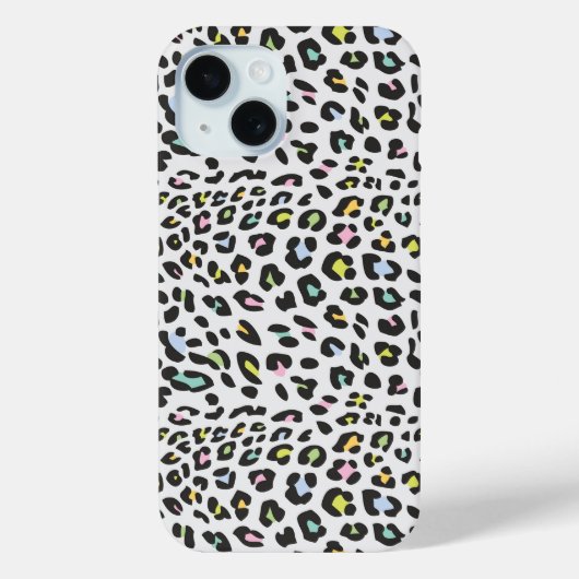 Coques Case-Mate iPhone Pastel Leopard Spot Motif (Verso)