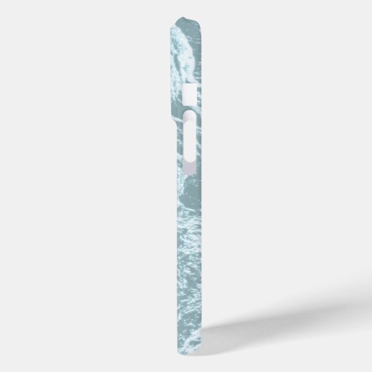 Coques Case-Mate iPhone Pastel Light Turquoise Abstrait (Verso / Gauche)