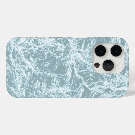 Coques Case-Mate iPhone Pastel Light Turquoise Abstrait (Verso (horizontal))