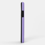 Coques Case-Mate iPhone Pastel Lilac Gris Couleur Solide | Nom minimal (Dos/Droite)