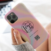 Coques Case-Mate iPhone Pastel marbre entreprise logo entreprise qr code