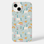Coques Case-Mate iPhone Pastel mignon Rainbow Unicorn Motif (Verso)