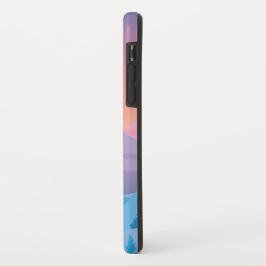 Coques Case-Mate iPhone Pastel Mountain Sunset Abstrait (Dos/Gauche)