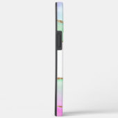 Coques Case-Mate iPhone Pastel Parties scintillant Agate Monogrammé (Verso / Droite)