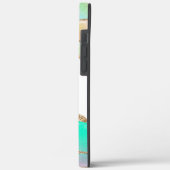 Coques Case-Mate iPhone Pastel Parties scintillant Agate Monogrammé (Verso / Gauche)