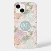 Coques Case-Mate iPhone Pastel Peony & Butterfly Flower Motif (Verso)