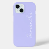 Coques Case-Mate iPhone Pastel Periwinkle Personnalisé (Verso)