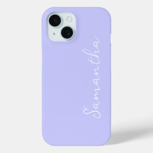 Coques Case-Mate iPhone Pastel Periwinkle Personnalisé (Verso)