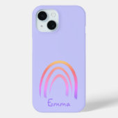 Coques Case-Mate iPhone Pastel Periwinkle Rainbow (Verso)