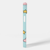 Coques Case-Mate iPhone Pastel Pink Cloud and Yellow Star Pattern (Verso / Droite)