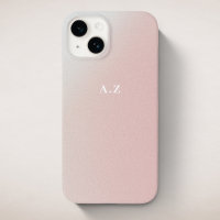 Pastel Pink Gradient Personnalisé Monogramme Initi