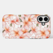 Coques Case-Mate iPhone Pastel Pink Plumeria Frangipani Floral (Verso (horizontal))