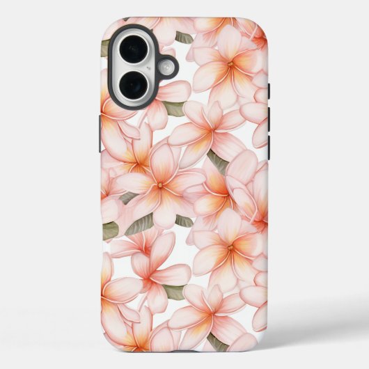 Coques Case-Mate iPhone Pastel Pink Plumeria Frangipani Floral (Verso)