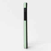 Coques Case-Mate iPhone Pastel Pistachio couleur solide | Nom minimal (Dos/Gauche)
