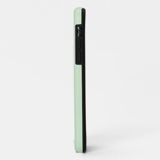 Coques Case-Mate iPhone Pastel Pistachio couleur solide | Nom minimal (Dos/Gauche)