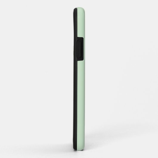 Coques Case-Mate iPhone Pastel Pistachio couleur solide | Nom minimal (Dos/Droite)