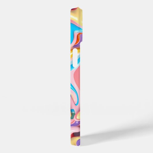 Coques Case-Mate iPhone Pastel Plastic Fluid Abstrait (Verso / Droite)