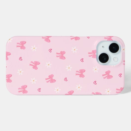 Coques Case-Mate iPhone Pastel Playful Ribbon Pattern (Verso (horizontal))