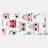 Coques Case-Mate iPhone pastel powder color owl background (Verso (horizontal))