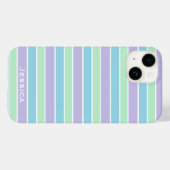 Coques Case-Mate iPhone Pastel Purple Bleu Bleu Bleu Grandes Pâtes Personn (Verso (horizontal))