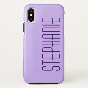 Etui iPhone Case-Mate Pastel Purple, Nom Personnalisé, Sturdy