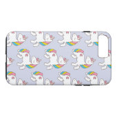 Coques Case-Mate iPhone Pastel Purple Unicorn Motif (Dos (Horizontal))