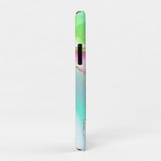 Coques Case-Mate iPhone *~* Pastel Rainbow Agate Sun Rays Gold Star Dust (Dos/Droite)