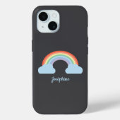 Coques Case-Mate iPhone Pastel Rainbow Black (Verso)