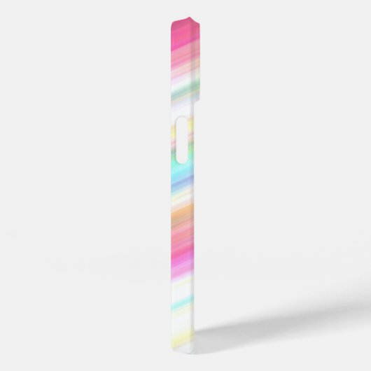 Coques Case-Mate iPhone Pastel Rainbow Brush Strokes Personnalisé (Verso / Droite)